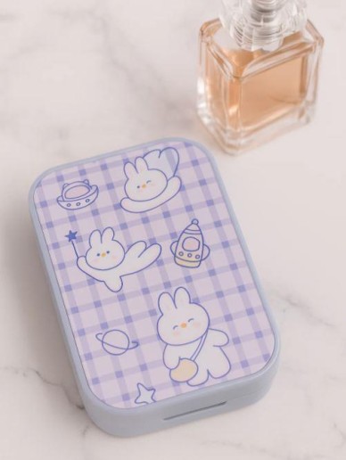 Контейнер для линз "Bunny cosmos", purple