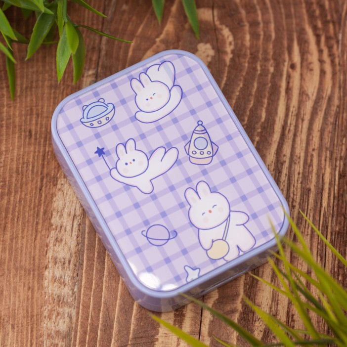 Контейнер для линз «Bunny cosmos», purple 