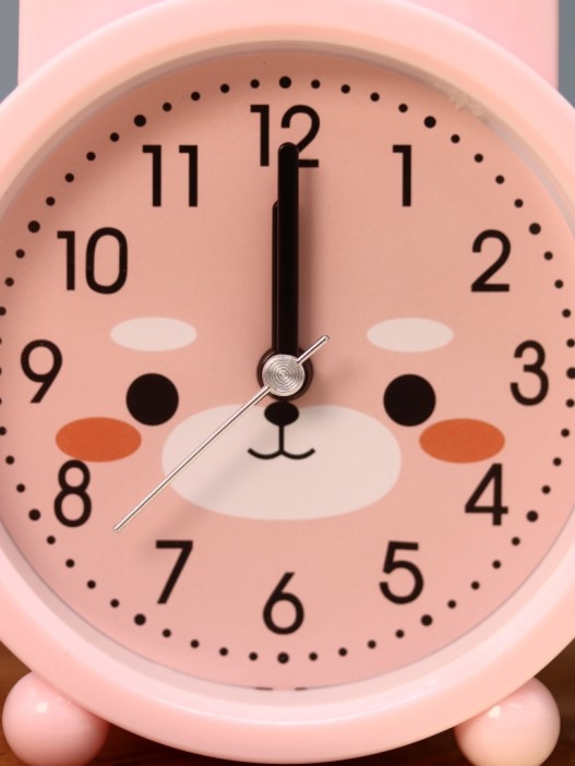 Часы-будильник "Bunny", pink (13,5х10,4 см) 