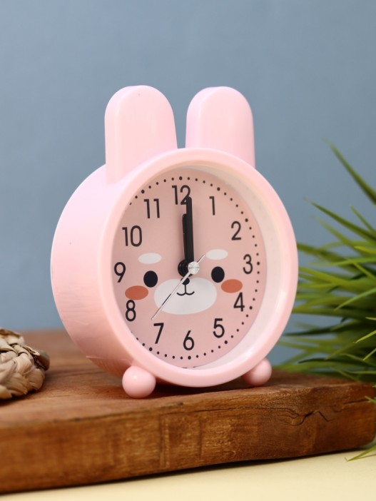 Часы-будильник "Bunny", pink (13,5х10,4 см) 