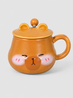 Кружка "Милая капи", коричневая (400 мл)