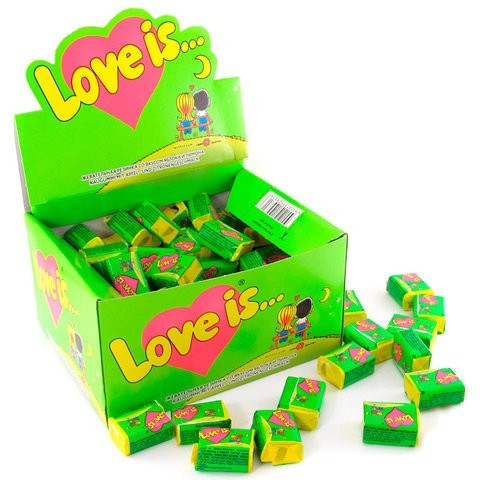 Набор жевательная резинка Love is... яблоко-лимон 100шт