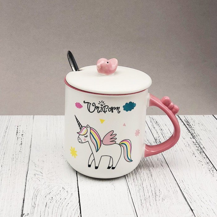 Кружка "Единорог", pink (400ml) 