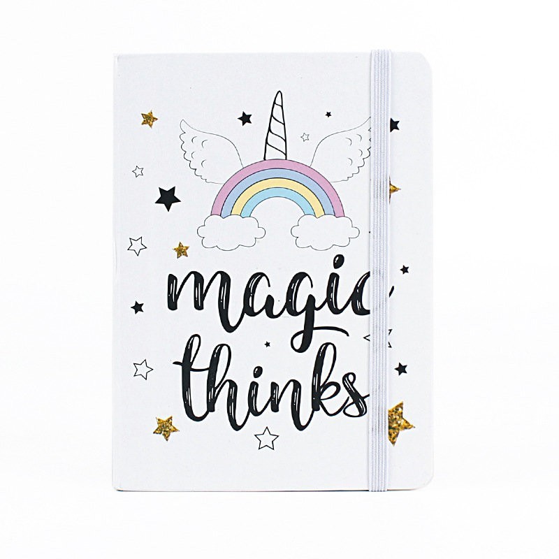 Блокнот(A5) "Rainbow magic thinks" white