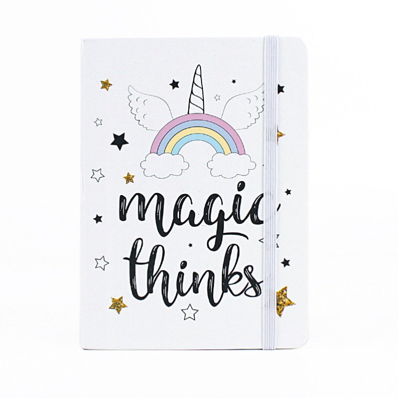 Блокнот(A5) &quot;Rainbow magic thinks&quot; white 