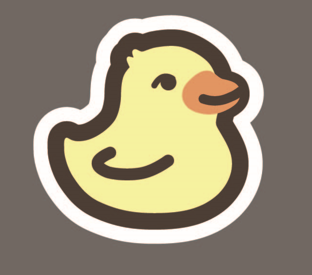 Значок ECO из дерева Lovely duck 