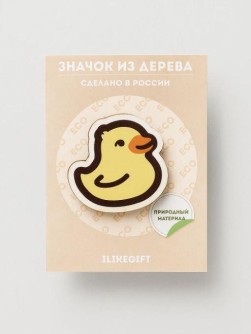 Значок ECO из дерева Lovely duck