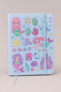 Блокнот (А6) &quot;Mermaid friends&quot;, blue (10.5*14.5)