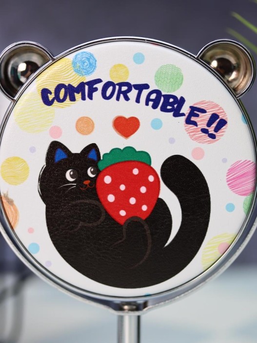 Зеркало настольное на ножке &quot;Relax cat&quot;, голубое (10,5*18 см) 