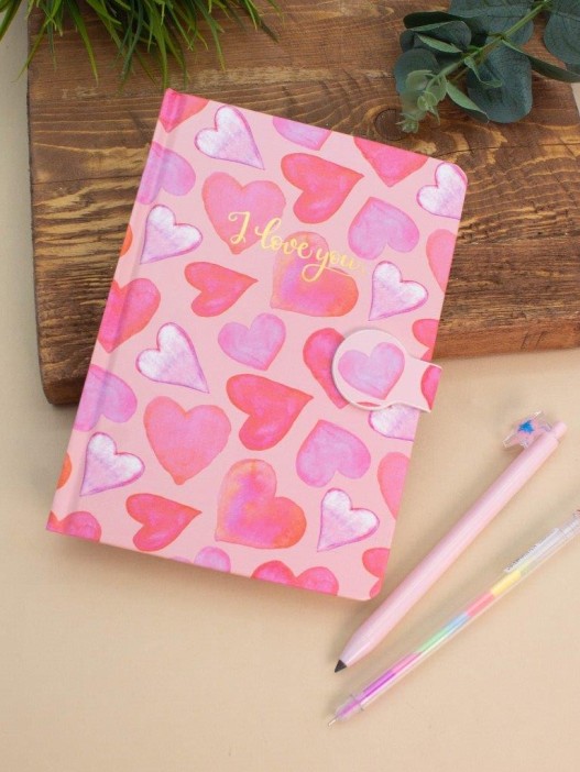 Блокнот (B6) &quot;Love pattern&quot;, red (18.5*13) 