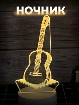 Ночник iLikeGift "Guitar" LED, USB (9х20 см)
