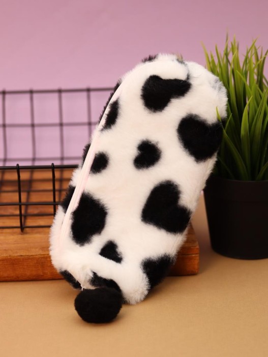 Пенал плюшевый "Cow", white (19*5*7 см) 