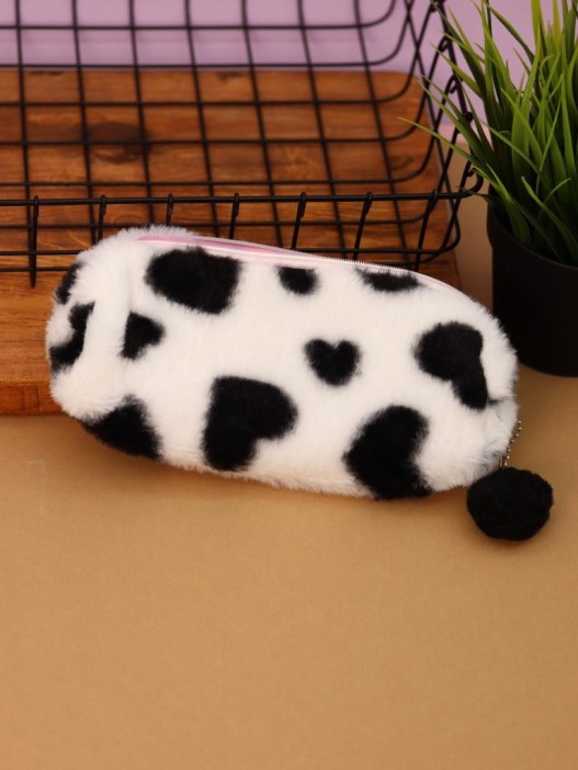 Пенал плюшевый "Cow", white (19*5*7 см) 