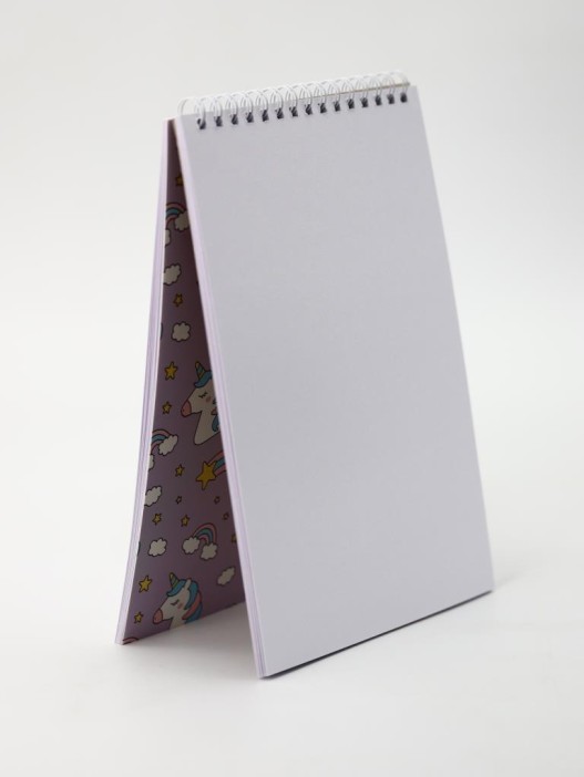 Скетчбук DRAW ME! "Радужный единорог" 14х20 см,  плотность 100 гр 