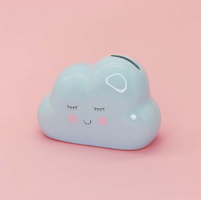 Копилка "Облачко", blue 