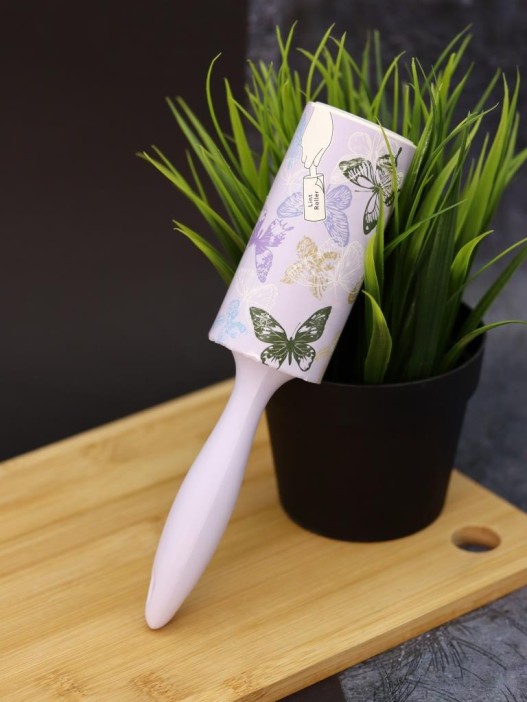 Ролик для чистки одежды &quot;Purple butterflies&quot;, 10 см*60 листов 