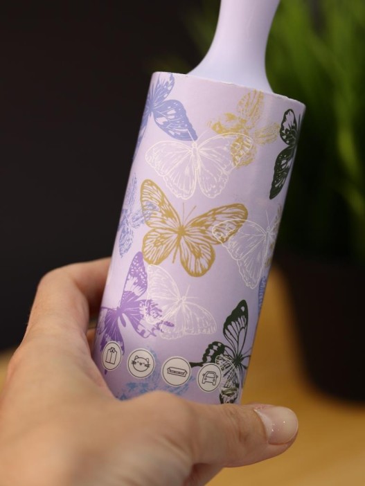 Ролик для чистки одежды &quot;Purple butterflies&quot;, 10 см*60 листов 