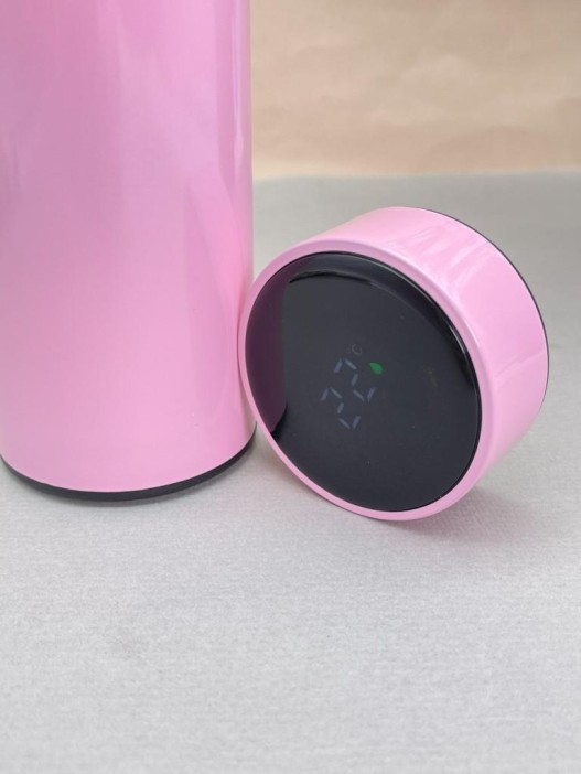 Термос с датчиком температуры «Metallic», pink (500 ml) 