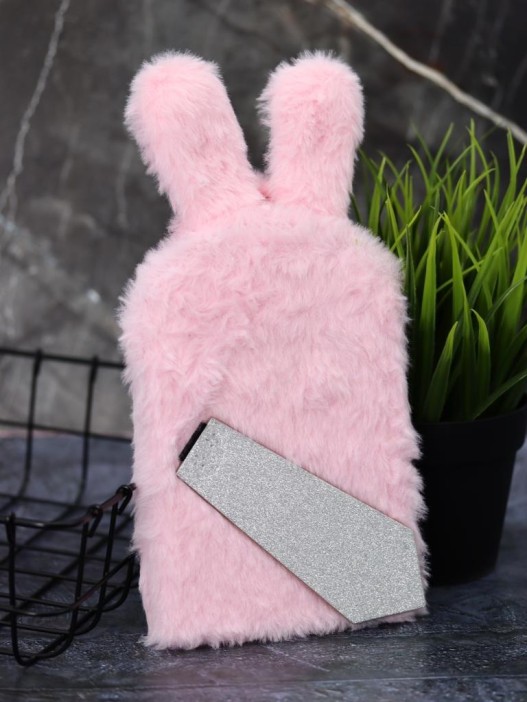 Плюшевое зеркало настольное GIRLY &quot;Fluffy ears&quot;, pink (12*25 см) 