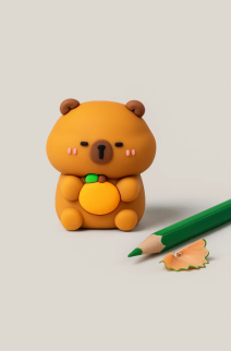 Точилка для карандашей &quot;Capybara with orange&quot;, orange