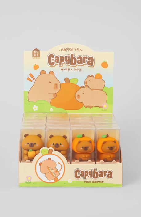Точилка для карандашей &quot;Capybara with orange&quot;, orange 