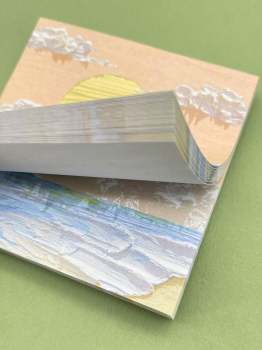 Блок стикер для записей "Scenery", orange 