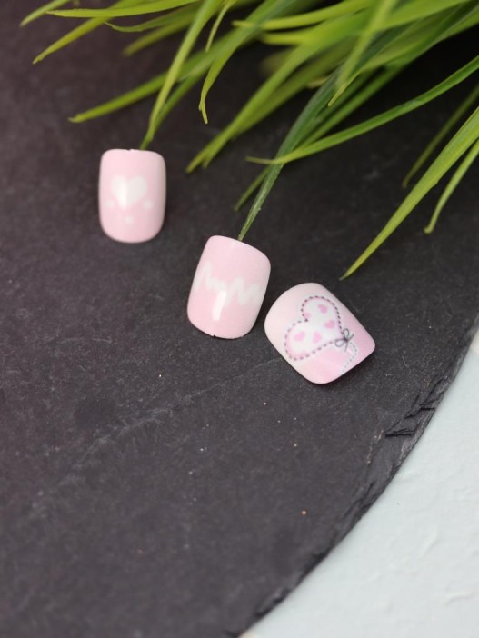 Накладные ногти GIRLY «Minimalist design», 12 шт., с клеевыми пластинами 