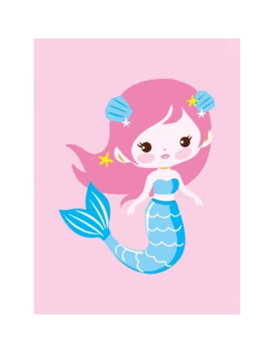 Алмазная мозаика без подрамника &quot;Русалка&quot;, 15х20 см 