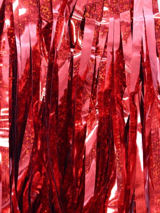 Праздничный занавес, дождик для фотозоны &quot;Brilliant rain&quot;, red (100*200 см) 