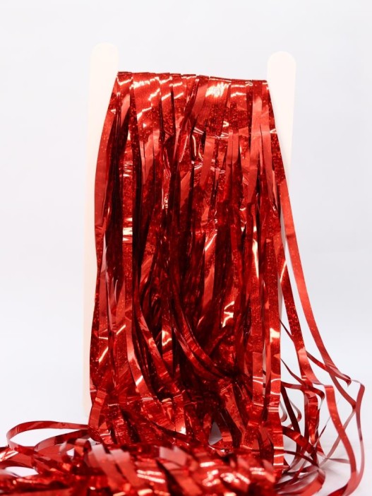 Праздничный занавес, дождик для фотозоны &quot;Brilliant rain&quot;, red (100*200 см) 