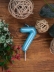 Свеча для торта "Лазурное сияние" цифра 7, (6 см)