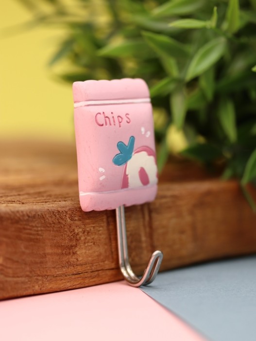 Крючок на липучке «Chips», pink 
