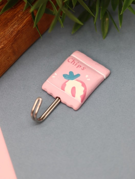 Крючок на липучке «Chips», pink 