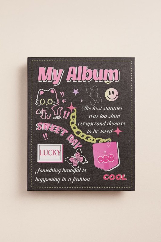 Фотоальбом - биндер для карт "Sweet day", 20 страниц(19,5*23,5 см) 