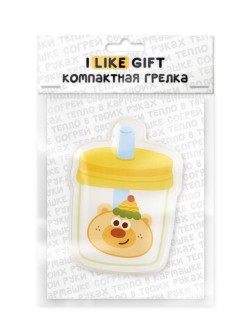 Карманная грелка многоразовая iLikeGift "Тусовщик", мишка