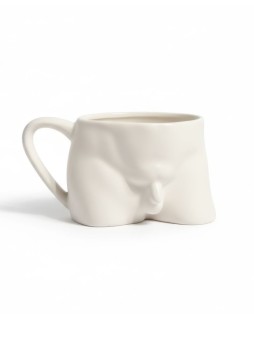 Кружка керамическая iLikeGift «Body», white (350 ml) (12,5*8*8,5см),470мл