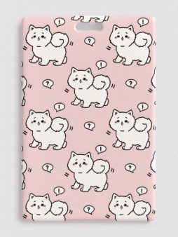 Держатель для карт Аниме «Many white cat» (6,5 х 10,4 см)