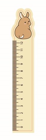 Линейка ECO из дерева Аниме «Hare» 