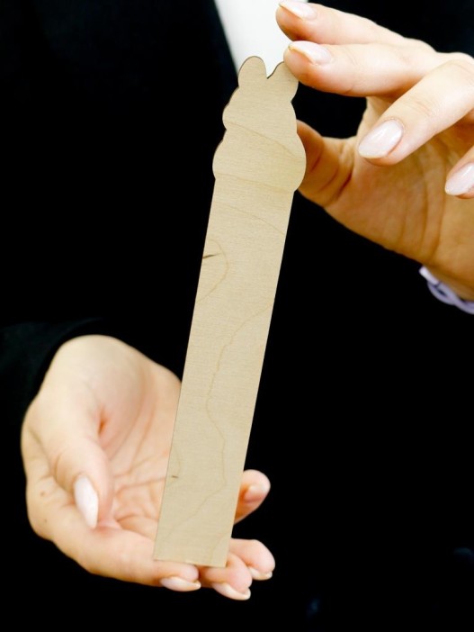 Линейка ECO из дерева Аниме «Hare» 