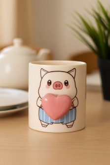 Кружка керамическая «Piglet and Love», 460 ml