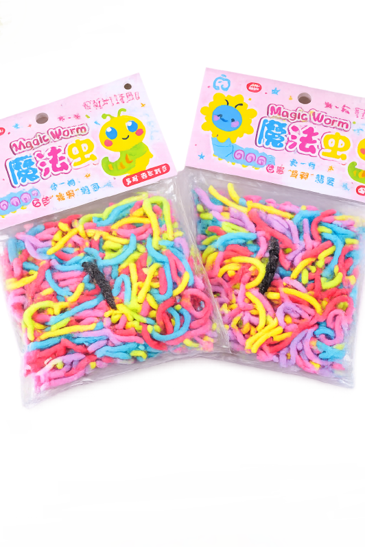 Мялка-антисресс "Magic worm", bright mix (40 г) 