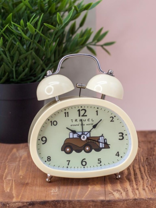 Часы-будильник &quot;Transport&quot;, yellow 