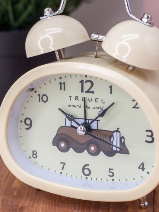 Часы-будильник &quot;Transport&quot;, yellow 