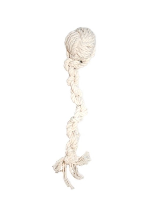 Игрушка для собак &quot;Канат с шаром&quot;, (D=5 см, длинна 25см) 