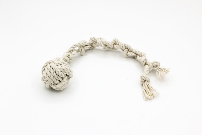 Игрушка для собак &quot;Канат с шаром&quot;, (D=5 см, длинна 25см) 