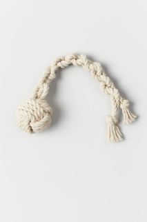 Игрушка для собак "Канат с шаром", (D=5 см, длинна 25см)