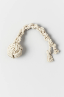 Игрушка для собак "Канат с шаром", (D=5 см, длинна 25см)