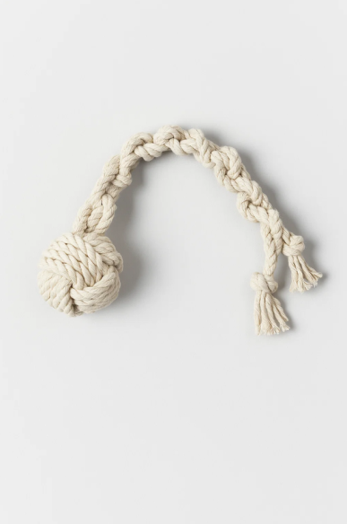 Игрушка для собак "Канат с шаром", (D=5 см, длинна 25см)