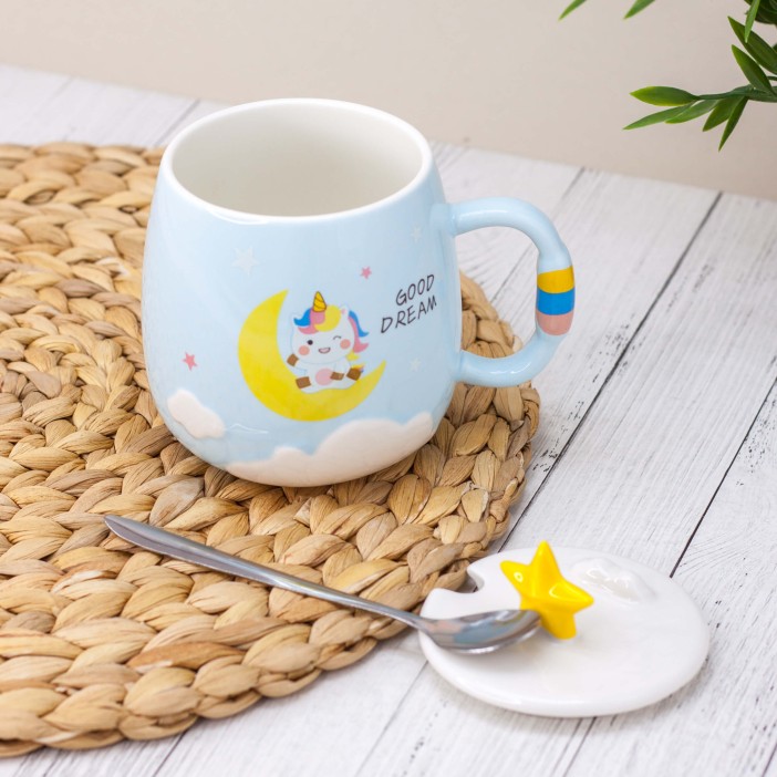 Кружка "Unicorn star", blue (480 ml) 