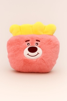 Мягкая игрушка "Медвежонок", розовая, 17 см